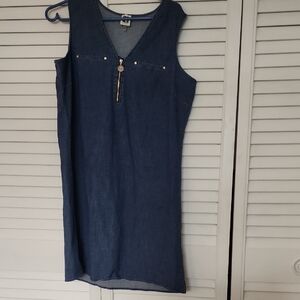 Anne Klein Blue Sleeveless Dress